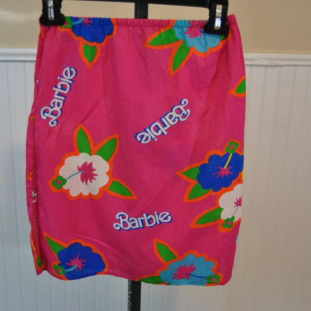 Barbie Skirt - Vintage 1989 Ben Cooper Tropical Barbie Costume - Girls Sz 5-8